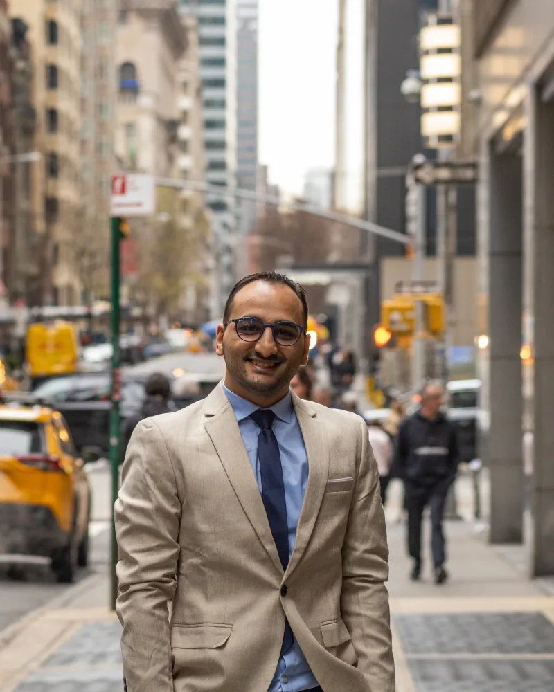 Porträt von Ahmad Salah in New York